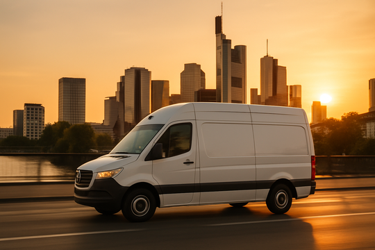 Express Möbeltransport Leverkusen – weißer Mercedes Sprinter